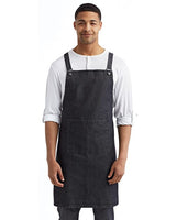Artisan Collection by Reprime Cross Back Barista Apron with Pocket - Artisan Collection by Reprime RP129 Artisan Collection by Reprime