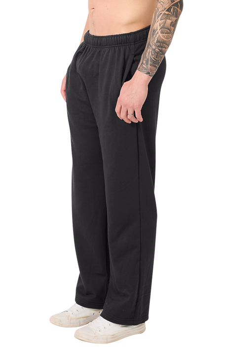 Royal Apparel 13056 Unisex Cotton Fleece Straight Leg Sweatpant - Black