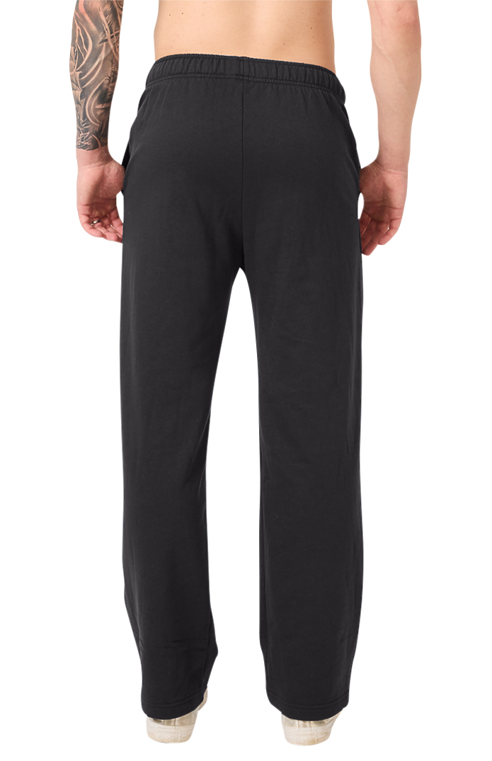 Royal Apparel 13056 Unisex Cotton Fleece Straight Leg Sweatpant - Black