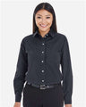 Joe's USA Women's Crown Collection® Striped Woven Dress Shirt