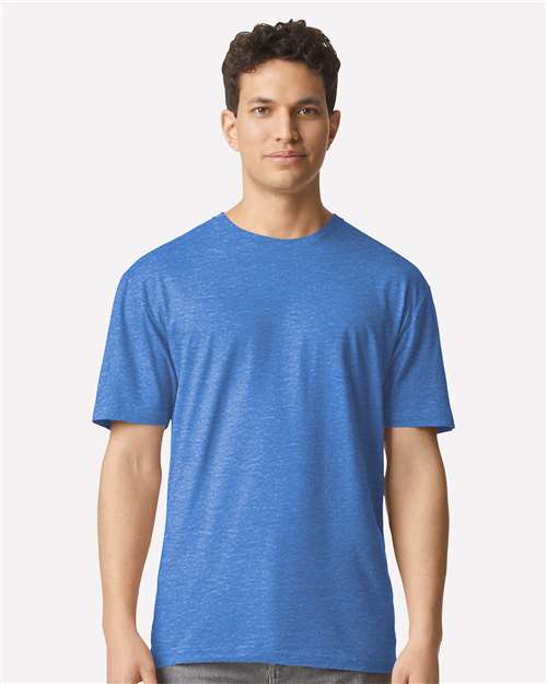 Gildan Light Cotton T-Shirt - Heather Royal - Gildan 3000 Gildan Heather Royal XS