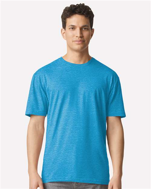 Gildan Light Cotton T-Shirt - Heather Sapphire - Gildan 3000 Gildan Heather Sapphire L