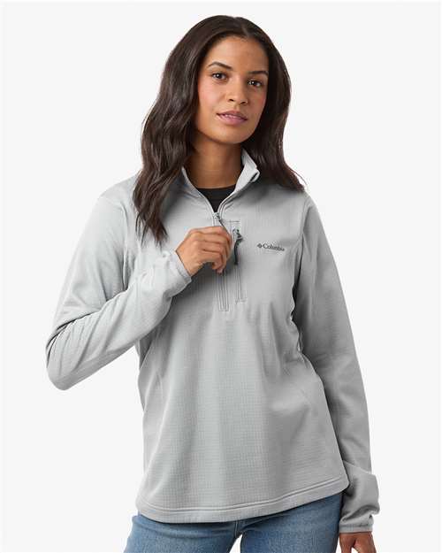 Columbia 213624 Women's Essential Hike Grid Fleece Half-Zip Pu Columbia 213624 Women's Essential Hike Grid Fleece Half-Zip Pu