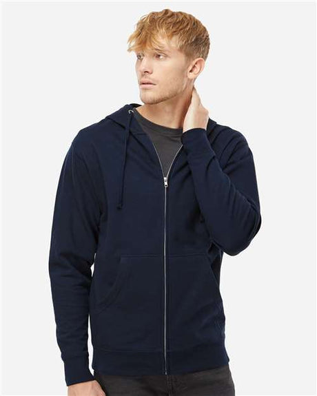 Independent Trading Co. SS4500Z Unisex Midweight Full-Zip Hooded Sweatshirt | Wholesale Full-Zip Hoodie
