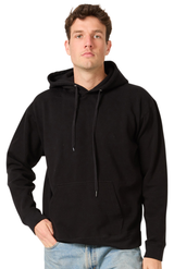 Royal Apparel 13155 Unisex Cotton Pullover Hoodie - Black