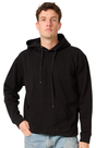Royal Apparel 13155 Unisex Cotton Pullover Hoodie - Black