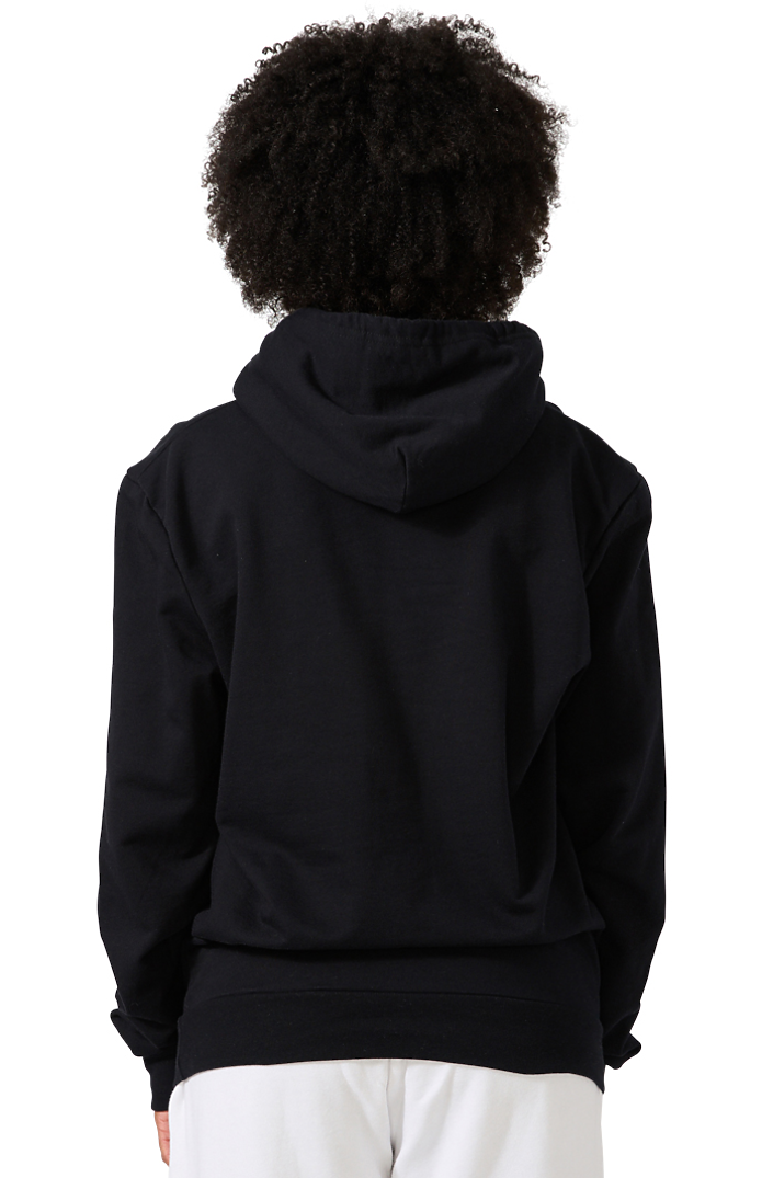 Royal Apparel 13155 Unisex Cotton Pullover Hoodie - Black