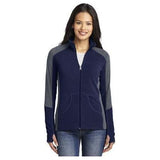 Ladies Colorblock Microfleece Jacket