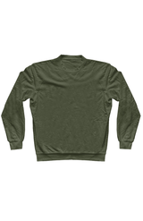 Royal Apparel 13159 Unisex Cotton Crew Neck Sweatshirt - Army