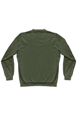 Royal Apparel 13159 Unisex Cotton Crew Neck Sweatshirt - Army