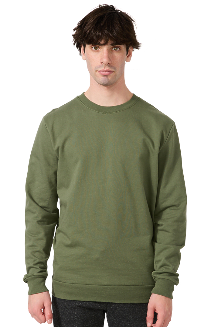 Royal Apparel 13159 Unisex Cotton Crew Neck Sweatshirt - Army