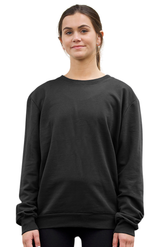 Royal Apparel 13159 Unisex Cotton Crew Neck Sweatshirt - Black