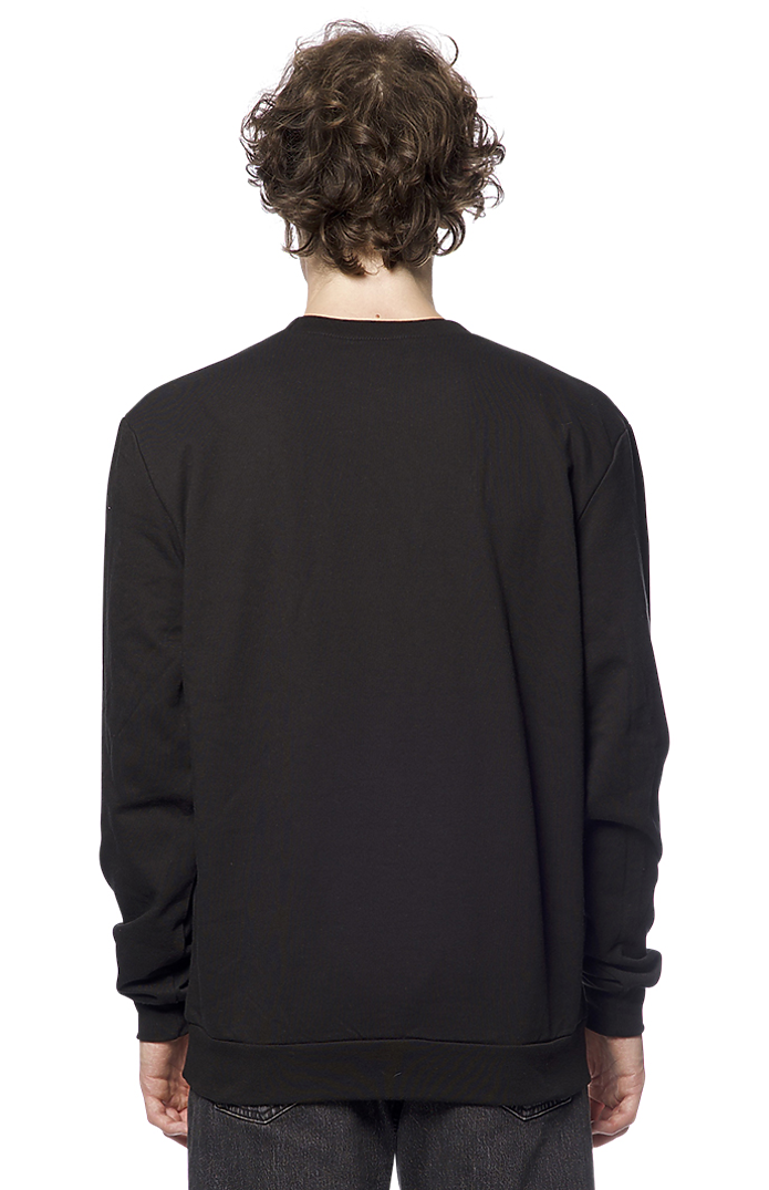 Royal Apparel 13159 Unisex Cotton Crew Neck Sweatshirt - Black