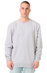 Royal Apparel 13159 Unisex Cotton Crew Neck Sweatshirt - Heather Grey
