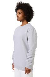 Royal Apparel 13159 Unisex Cotton Crew Neck Sweatshirt - Heather Grey