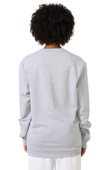 Royal Apparel 13159 Unisex Cotton Crew Neck Sweatshirt - Heather Grey