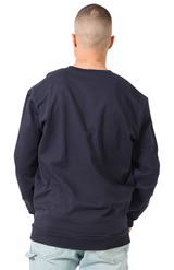 Royal Apparel 13159 Unisex Cotton Crew Neck Sweatshirt - Navy