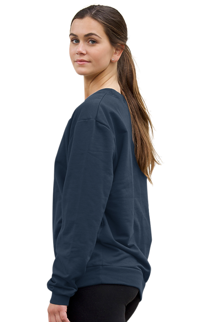 Royal Apparel 13159 Unisex Cotton Crew Neck Sweatshirt - Navy