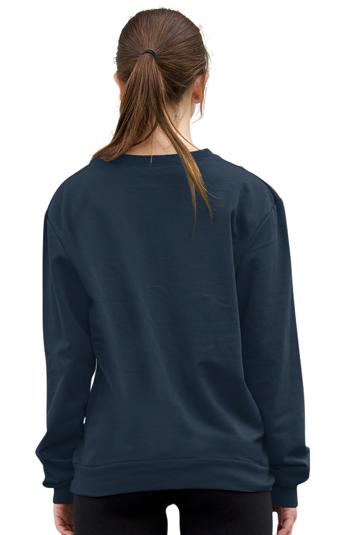 Royal Apparel 13159 Unisex Cotton Crew Neck Sweatshirt - Navy