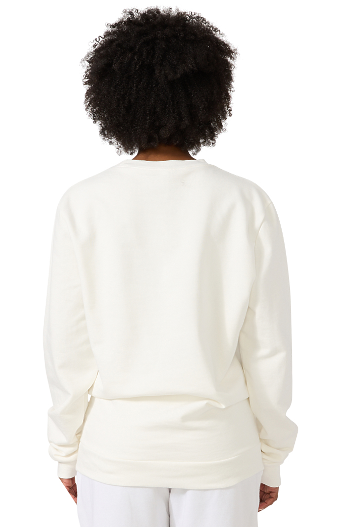 Royal Apparel 13159 Unisex Cotton Crew Neck Sweatshirt - Pfd White