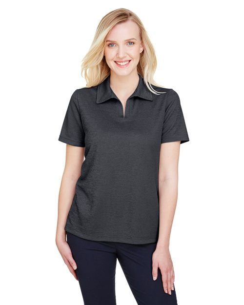 Joe's USA Women's CrownLux Performance® Address Melange Polo