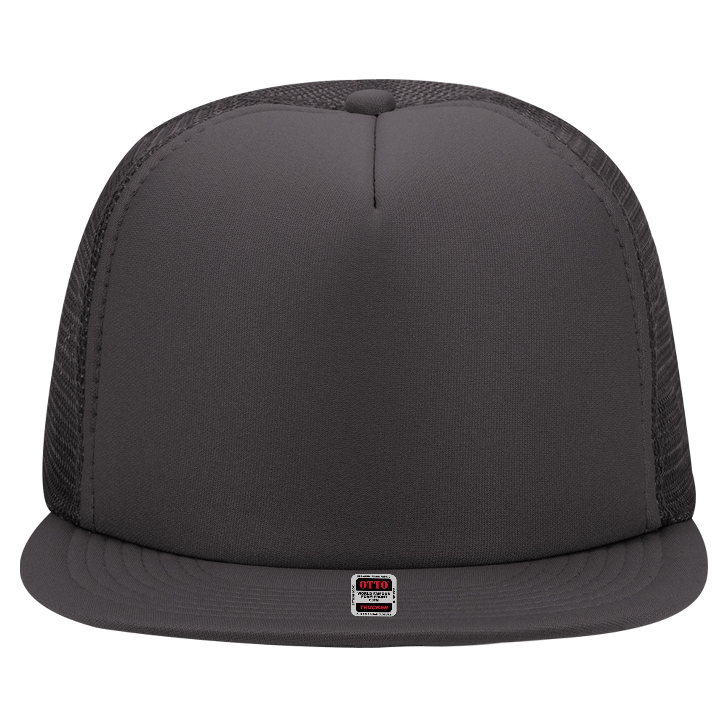 OTTO CAP "OTTO SNAP" 5 Panel High Crown Mesh Back Trucker Snapback Hat OTTO 132-1037 Otto Cap