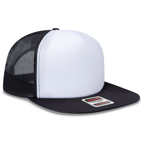 OTTO CAP® OTTO SNAP 5 Panel High Crown Mesh Back Trucker Snapback Hat OTTO 132-1037