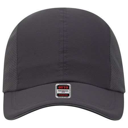 OTTO CAP Reflective 6 Panel Running Hat OTTO 133-1240 Otto Cap 025 - Char. Gray OSFM - Adult