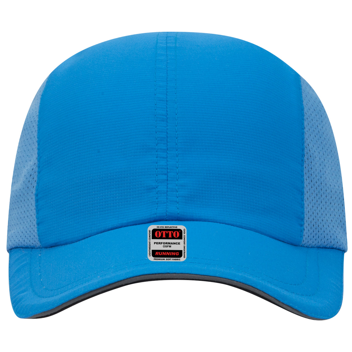 OTTO CAP Reflective 6 Panel Running Hat OTTO 133-1240 Otto Cap 107 - Neon Blue OSFM - Adult