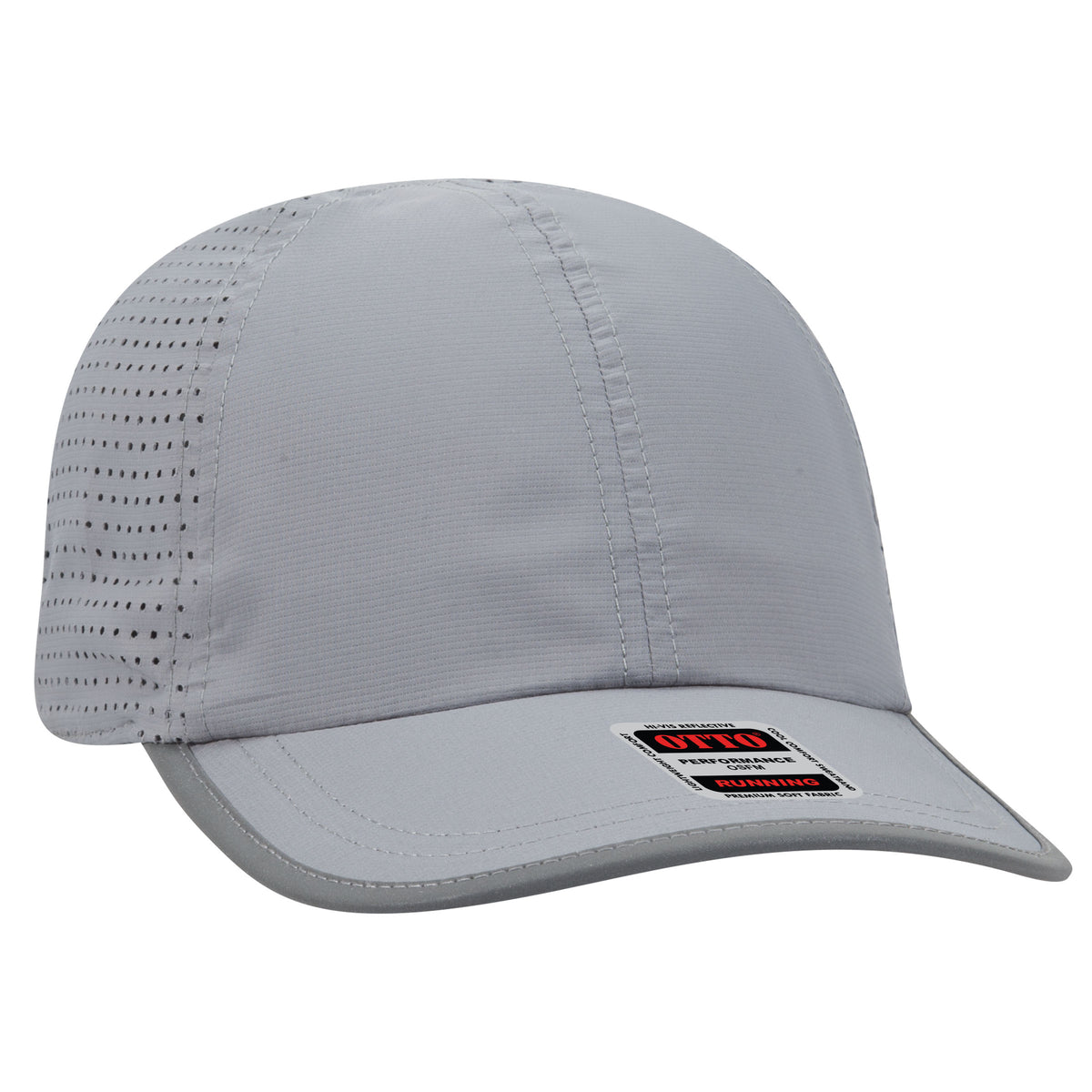 OTTO CAP Reflective 6 Panel Running Hat OTTO 133-1258 Otto Cap