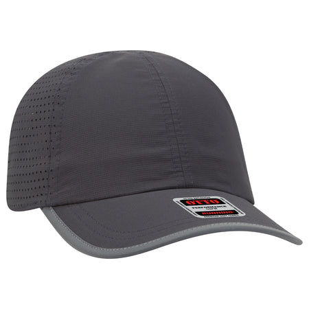 OTTO CAP Reflective 6 Panel Running Hat OTTO 133-1258 Otto Cap 025 - Char. Gray OSFM - Adult