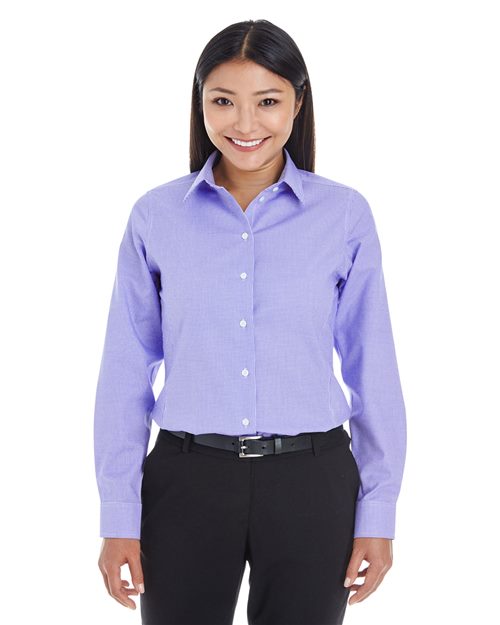 Joe's USA Women's Crown Collection® Royal Dobby Woven Dress Shirt