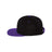 Wool Blend Flat Bill Snapback Cap Joe's USA Black/Purple