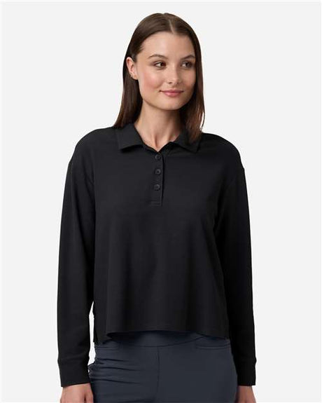 Adidas Women's Beyond Long Sleeve Loose Polo - Adidas A1008