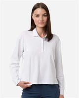 Adidas Women's Beyond Long Sleeve Loose Polo - Adidas A1008