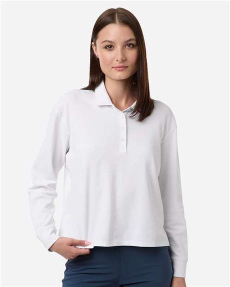Adidas Women's Beyond Long Sleeve Loose Polo - Adidas A1008