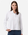 Adidas Women's Beyond Long Sleeve Loose Polo - Adidas A1008