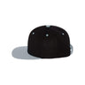 Wool Blend Flat Bill Snapback Cap Joe's USA Black/Silver