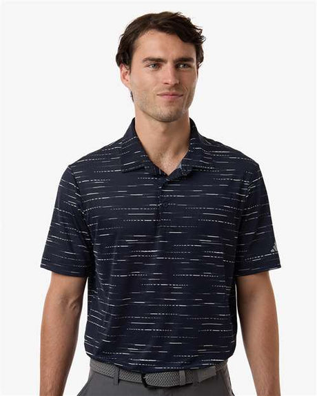 Adidas A2015 Mens Ultimate365 Mesh Glimmer Print Polo