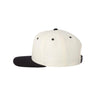 Wool Blend Flat Bill Snapback Cap Joe's USA Natural/Black