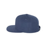 Wool Blend Flat Bill Snapback Cap Joe's USA Navy