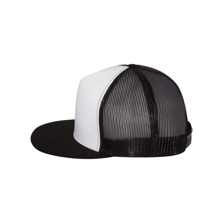 Five-Panel Classic Trucker Cap Joe's USA Black/White/Black