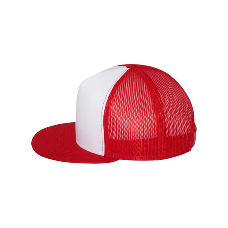 Five-Panel Classic Trucker Cap Joe's USA Red/White/Red