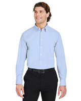 Joe's USA Men's CrownLux Performance® Microstripe Dress Shirt