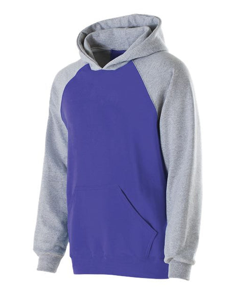 Holloway Youth Cotton/Poly Fleece Banner Hooded Sweatshirt - Holloway 229279