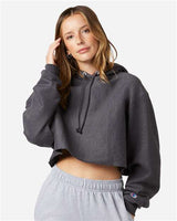 Champion RW01W Women's Reverse Weave Hooded Cropped Sweatshirt