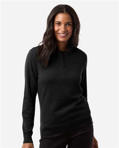 Joe's USA Women's New Classics Quarter-Zip Sweater