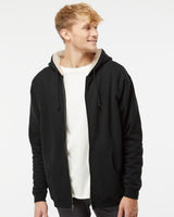 Independent Trading Co. Men's Sherpa-Lined Full-Zip Hooded Sweatshirt - Independent Trading Co. EXP40SHZ