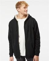 Independent Trading Co. Men's Sherpa-Lined Full-Zip Hooded Sweatshirt - Independent Trading Co. EXP40SHZ