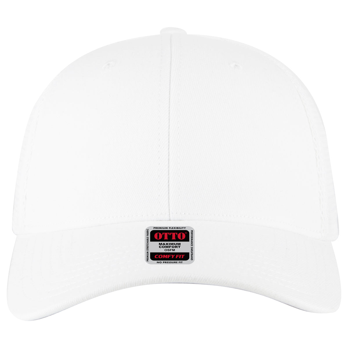 OTTO CAP "OTTO FLEX" 6 Panel Low Profile Mesh Back Trucker Hat OTTO 135-1 Otto Cap 016 - White L/XL